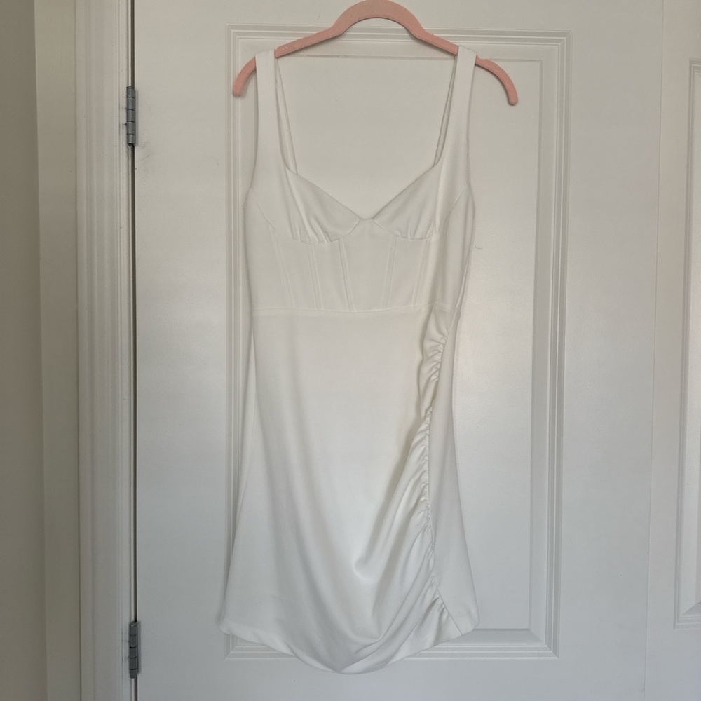 Zara White Sleeveless Dress
